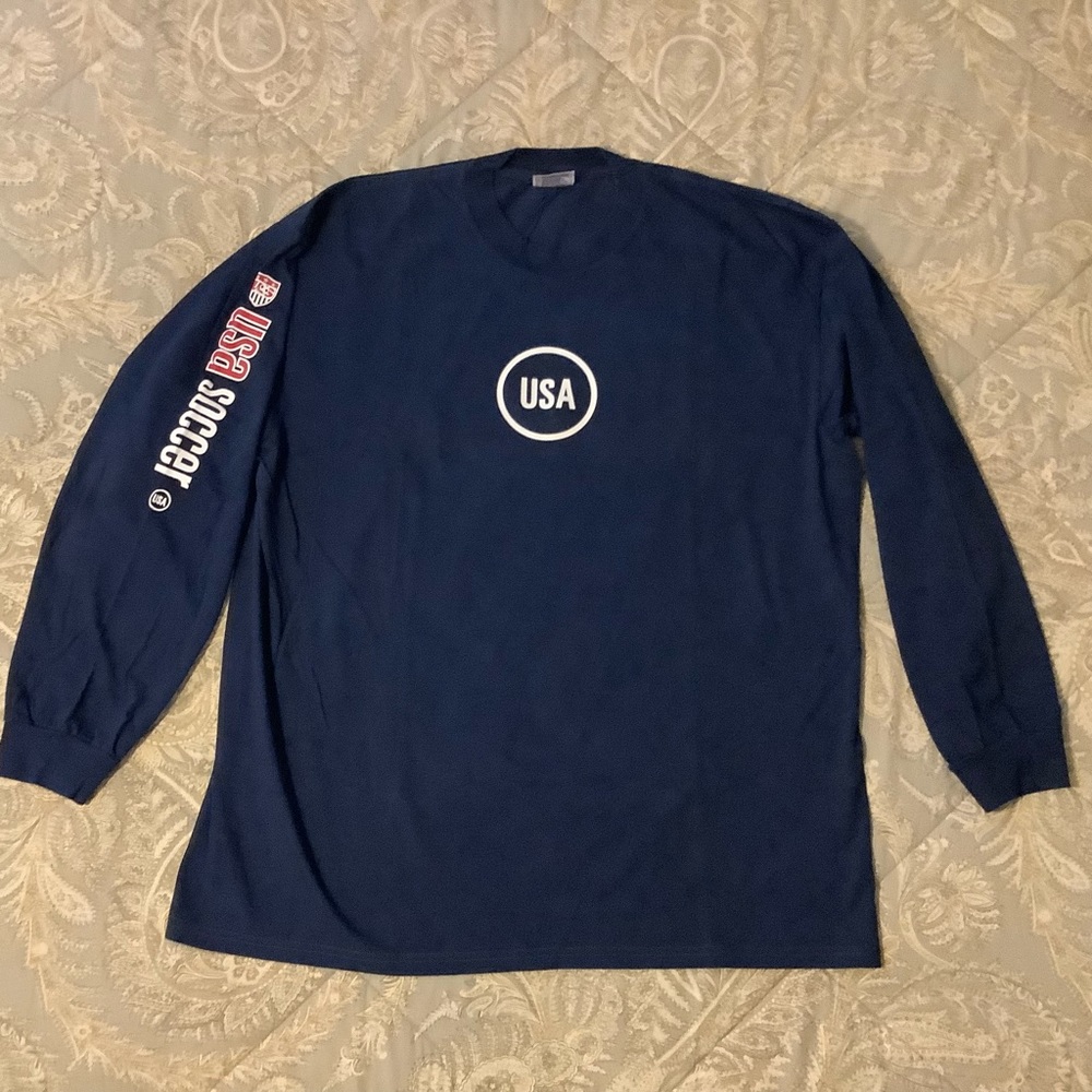 Vintage Nike USA National Soccer Team Long Sleeve Shirt Mens Sz XL